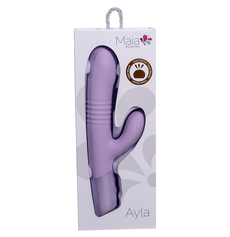 AYLA Liquid Silicone Rechargeable Dual Motor Thrusting Rabbit