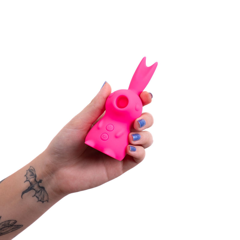 HUNNI Suction Licking Vibrating Rechargeable Bunny Vibrator