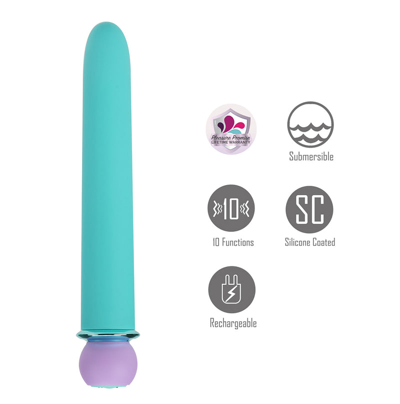 RORI BLUE Super Charged X-Long 10-Function Rechargeable Bullet Vibrator(Jaguar Power)