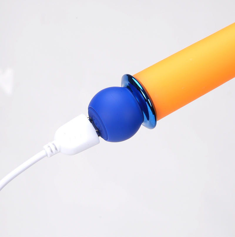 RORI ORANGE Super Charged X-Long 10-Function Rechargeable Bullet Vibrator (Jaguar Power)