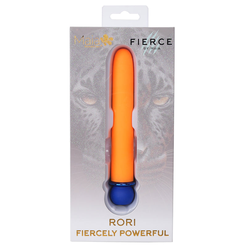 RORI ORANGE Super Charged X-Long 10-Function Rechargeable Bullet Vibrator (Jaguar Power)