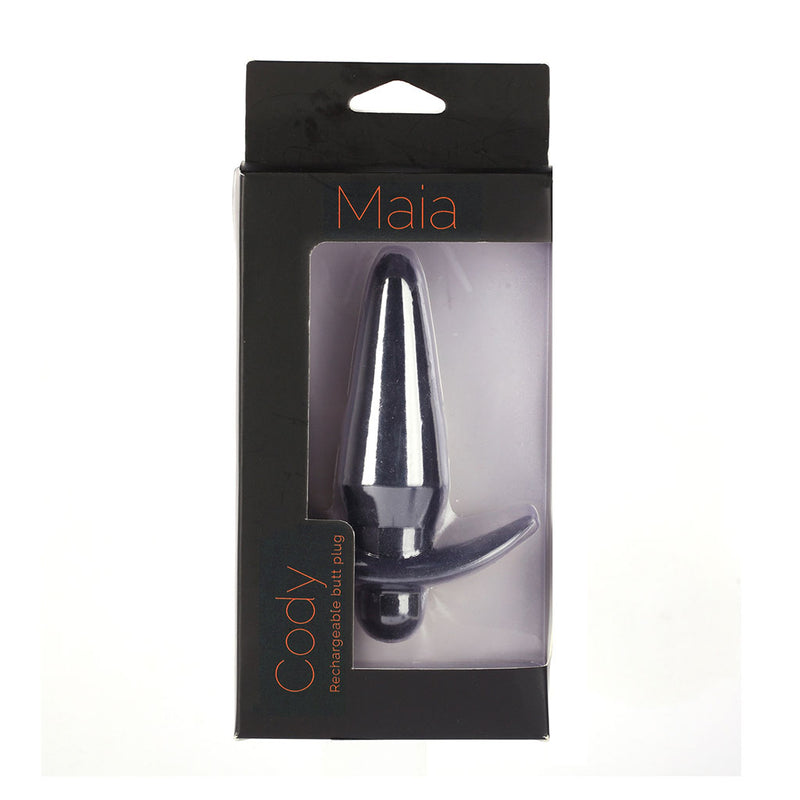 CODY USB Rechargeable Silicone 10-Function Vibrating Anal Plug