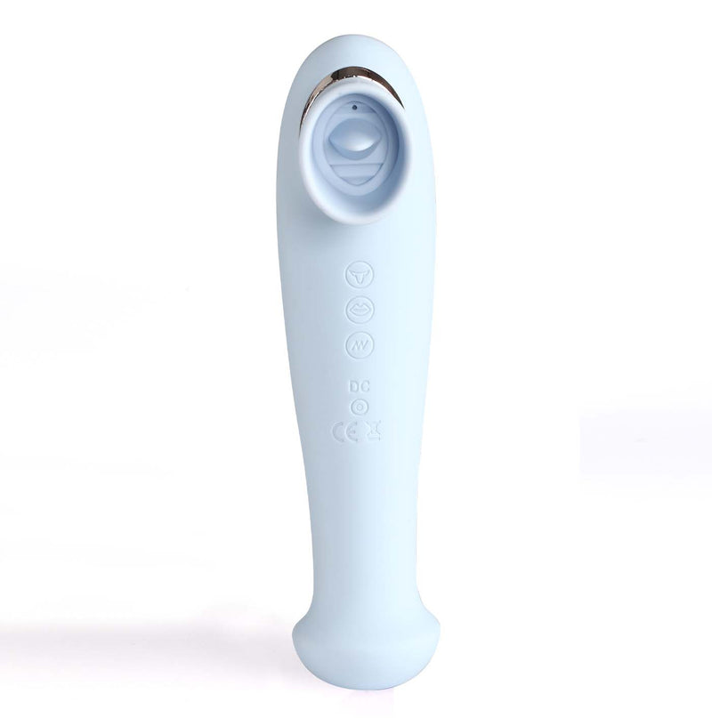 DESTINY 15-Function Rechargeable Suction + Vibration + 3 Motors BLUE