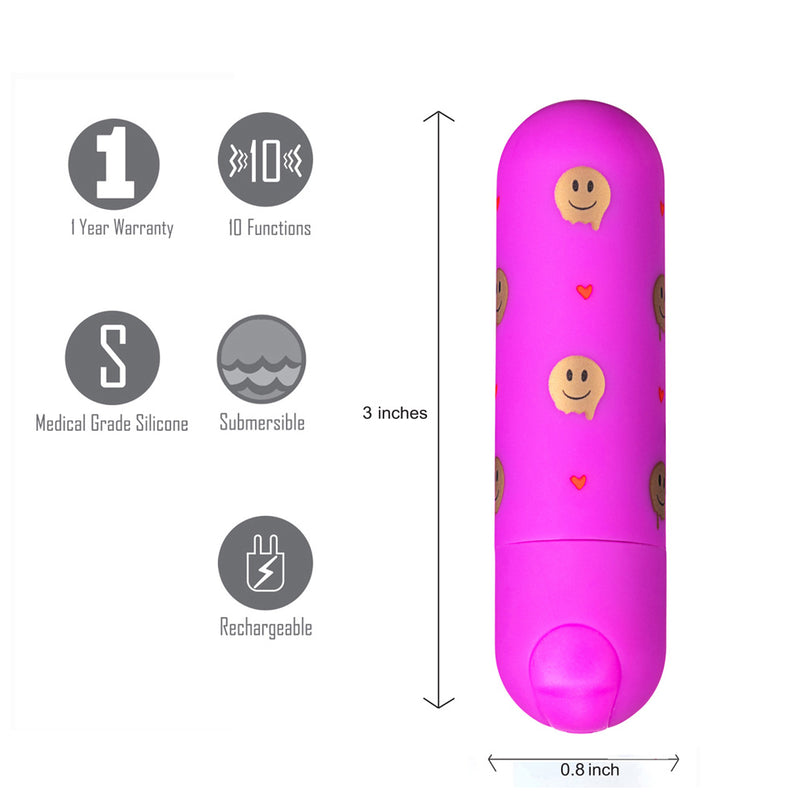 GIGGLY USB Rechargeable Super Charged Mini Bullet