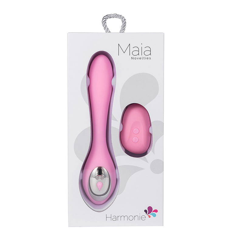 HARMONIE 15-Function USB Rechargeable Remote Control Bendable Vibrator PINK