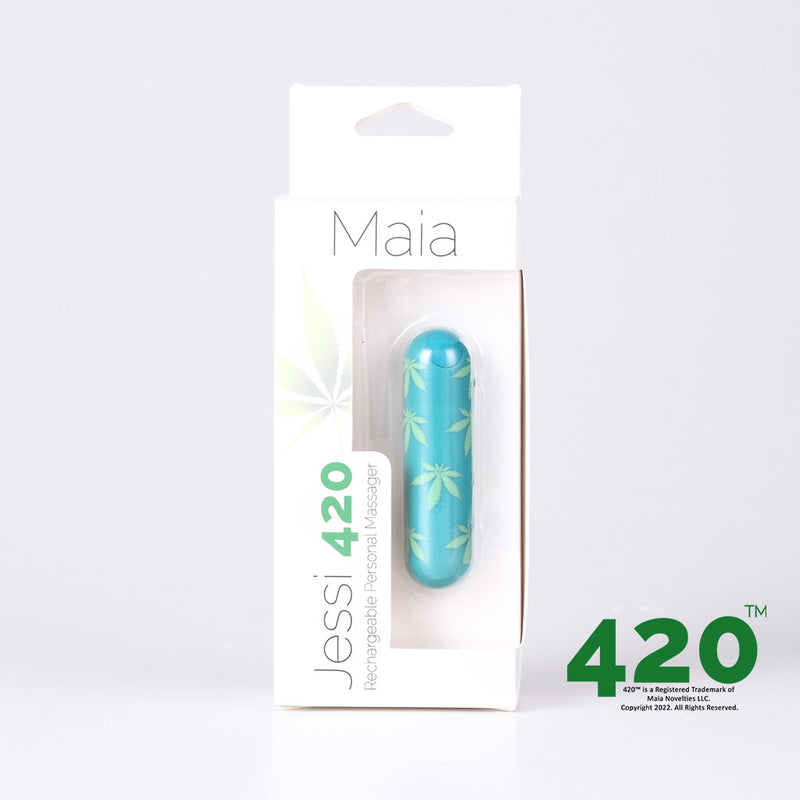 JESSI 420 Series USB Rechargeable Super Charged Mini Bullet EMERALD