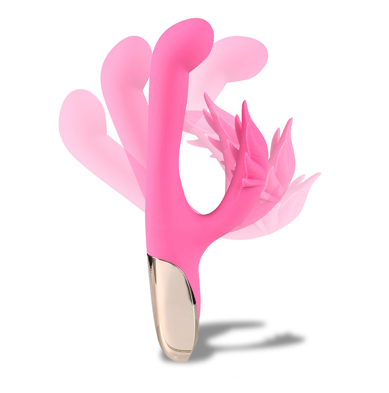 MAUI DUAL MOTORS G-SPOT POT LEAF VIBRATOR RECHARGEABLE 420 Series