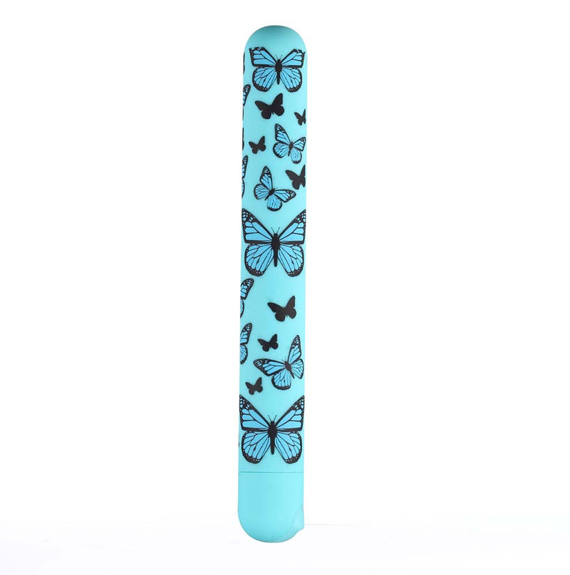MONARCH USB Rechargeable X-Long Butterfly Print Super Charged Bullet Violet