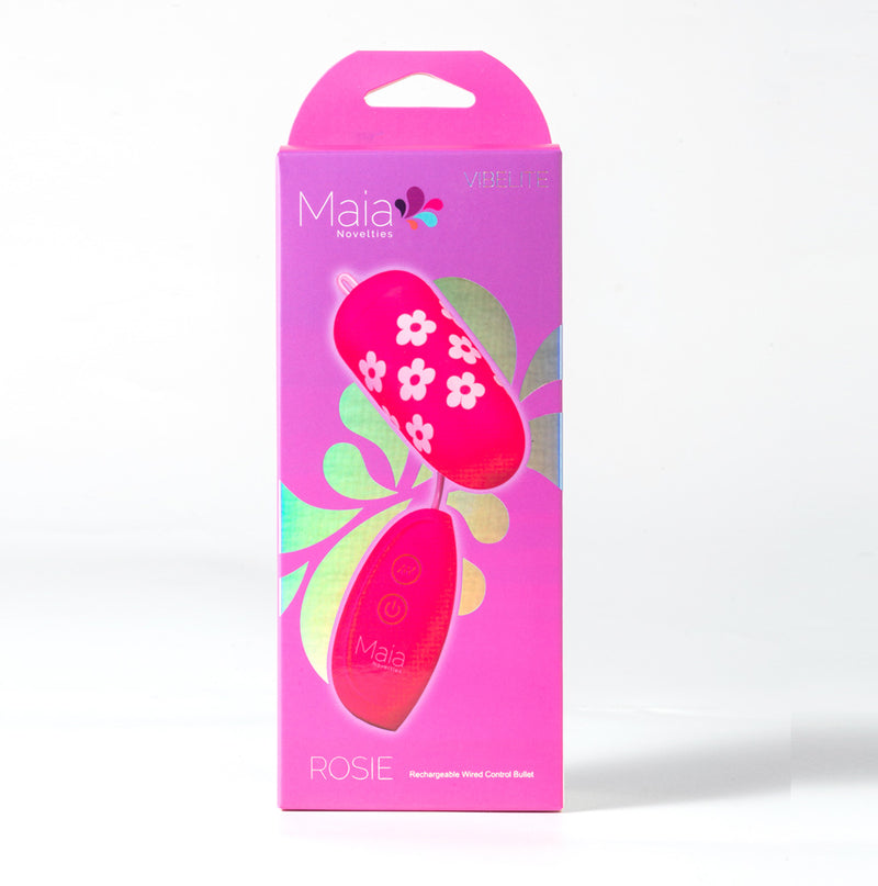 VIBELITE Rosie Rechargeable Wired Control Bullet Silicone Print