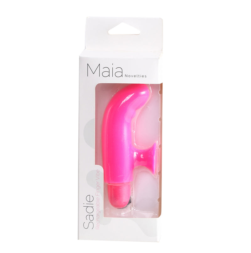 SADIE 10-FUNCTION SILICONE RECHARGEABLE FINGER VIBRATOR