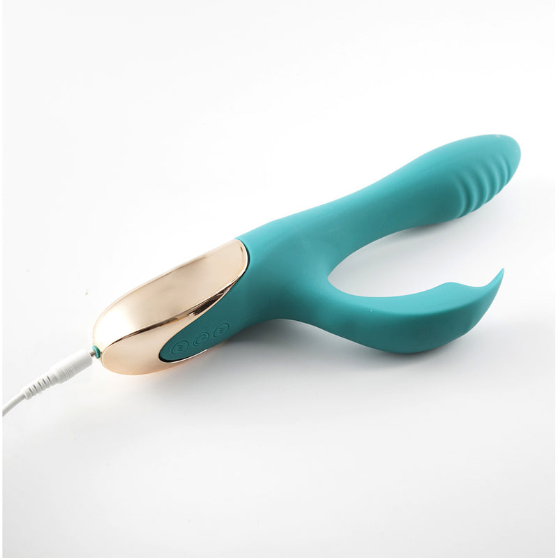 SKYLER USB Rechargeable Silicone Bendable Rabbit