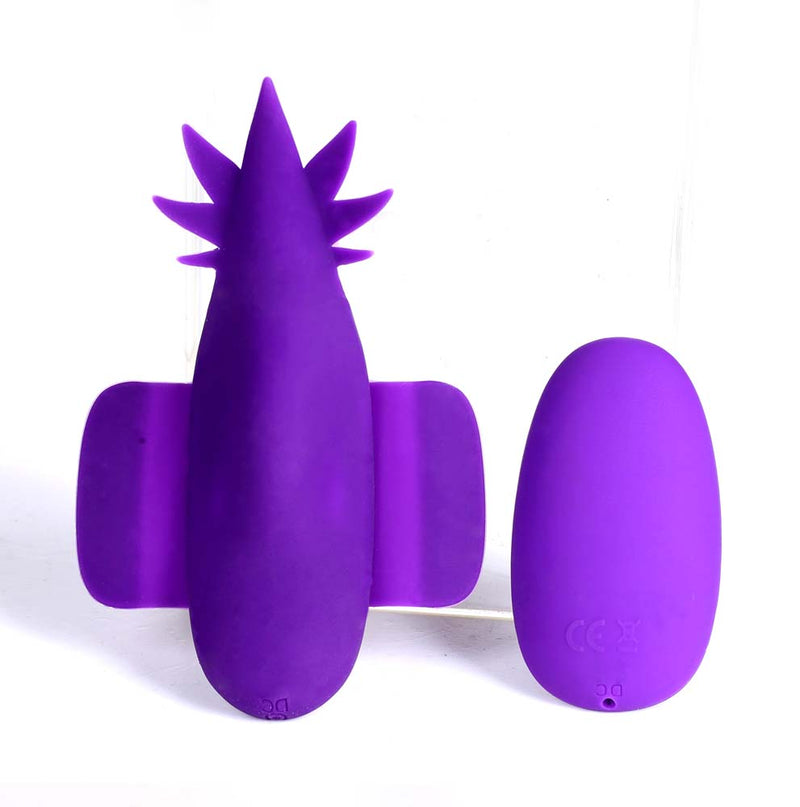 SATIVA 10-Function Remote Control Panty Vibrator Purple 420 Series