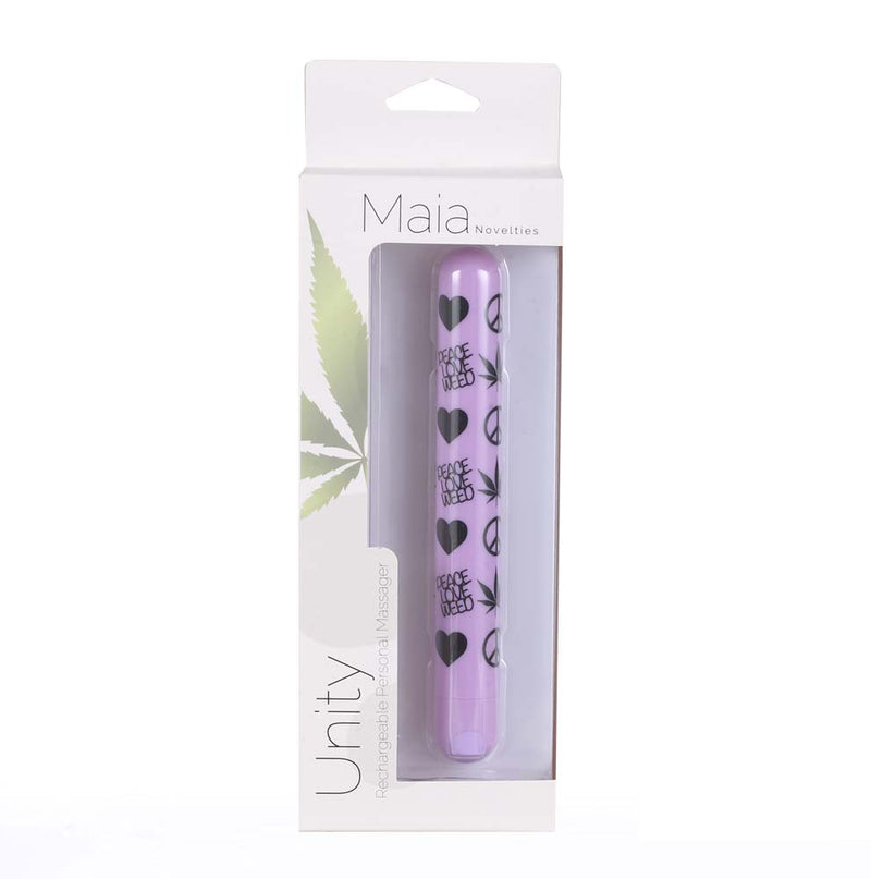 UNITY USB Rechargeable X-Long PLW Print Super Charged Bullet Violet 420 Series