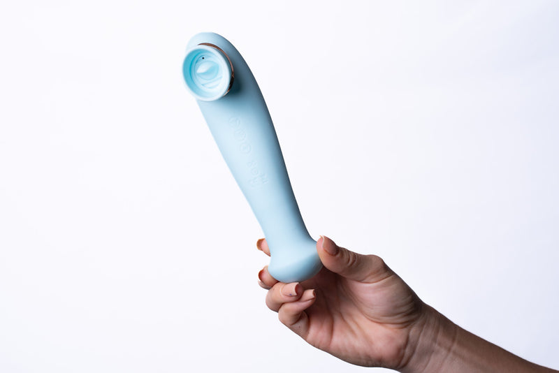 DESTINY 15-Function Rechargeable Suction + Vibration + 3 Motors BLUE