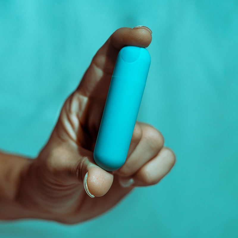 JESSI USB Rechargeable Super Charged Mini Bullet Teal Blue