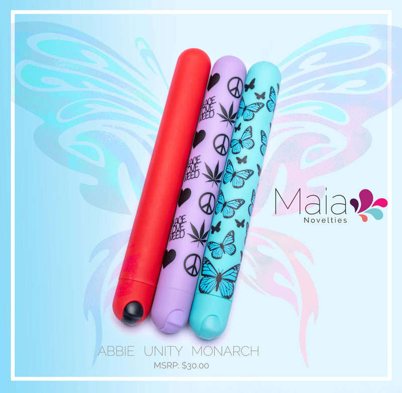 ABBIE USB Rechargeable X-Long Super Charged Bullet Red