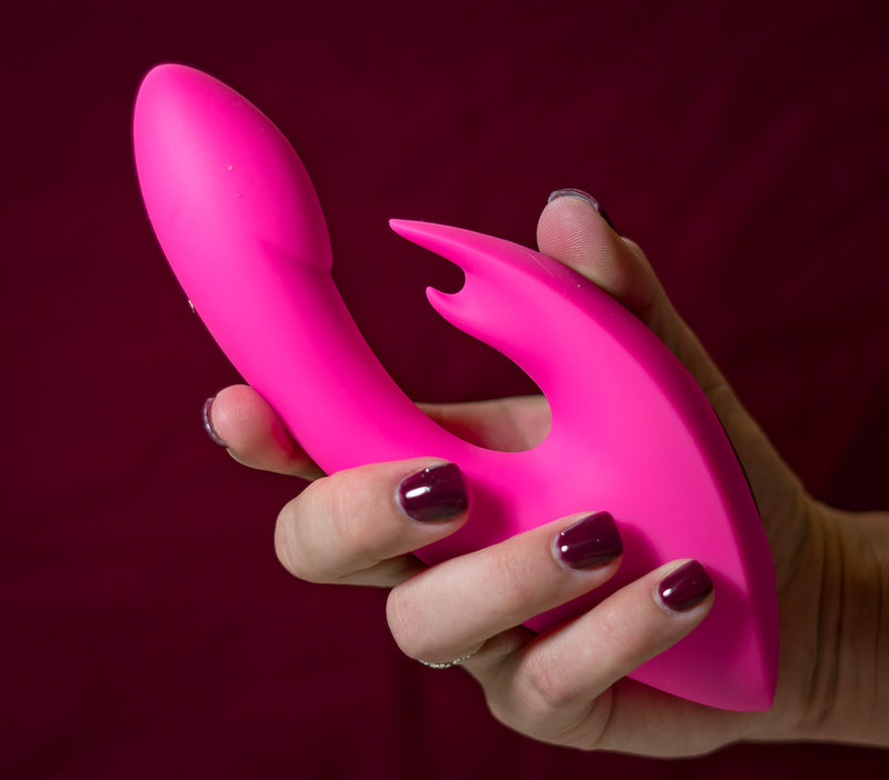 LEAH USB Rechargeable Silicone 10-Function Rabbit Vibrator Pink