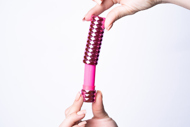 ROXIE Crystal Gems USB Rechargeable Lipstick Bullet Vibrator Pink