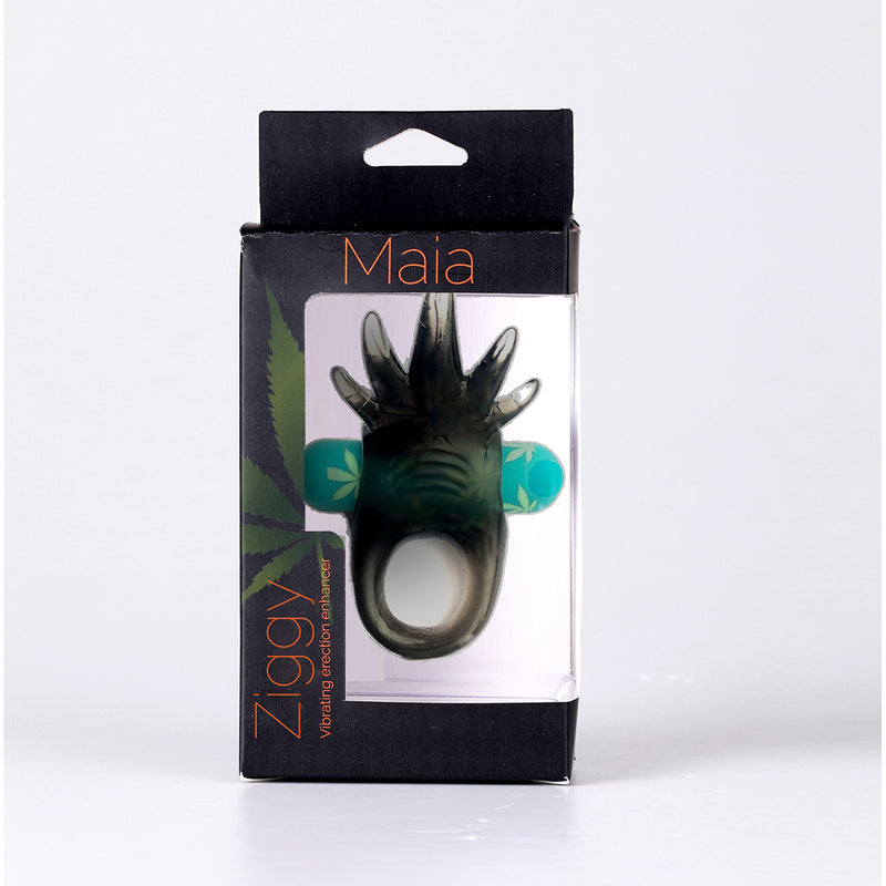 ZIGGY POT LEAF USB Rechargeable Vibrating Erection Enhancer Ring 420 Series